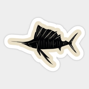 Sail Fish lurking Sticker